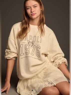 Anthropologie Pilcro Sweatshirt Twofer Mini Dress - SZ L